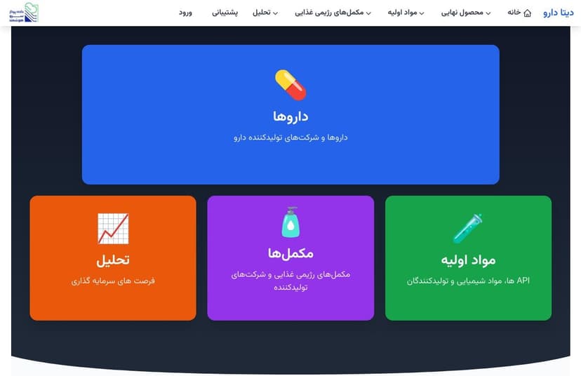 دیتا دارو - سامانه جامع مدیریت اطلاعات بازار دارو